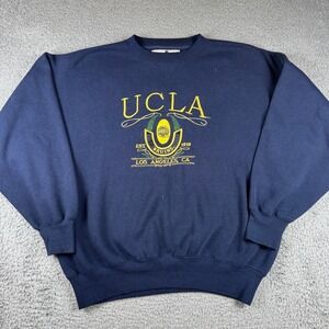 Vintage 90s Midwest Embroidery UCLA Bruins Crewneck Sweater Size Large